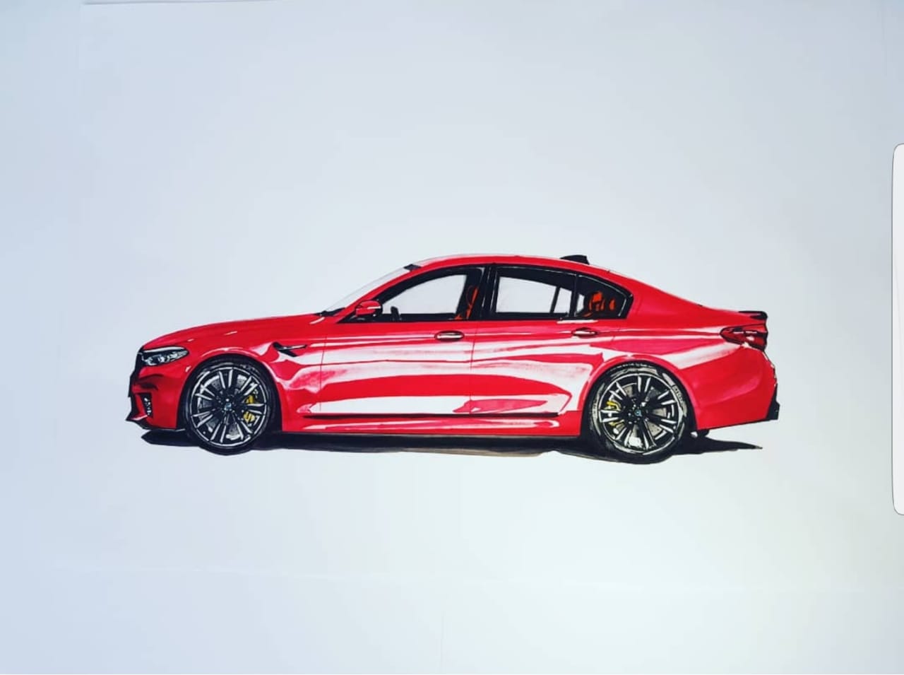 скетч автомобиля BMW M5 - Фрилансер Артём Ярославский yudart - Портфолио -  Работа #3665187