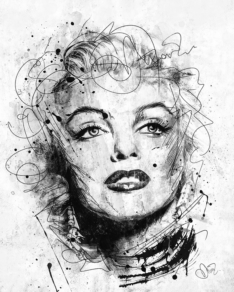 Marilyn Monroe (ARTmosfera style) ч-б превью222.jpg
