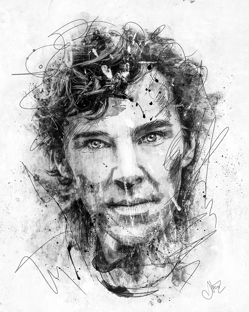 Benedict Cumberbatch (ARTmosfera style) превью ч-б.jpg