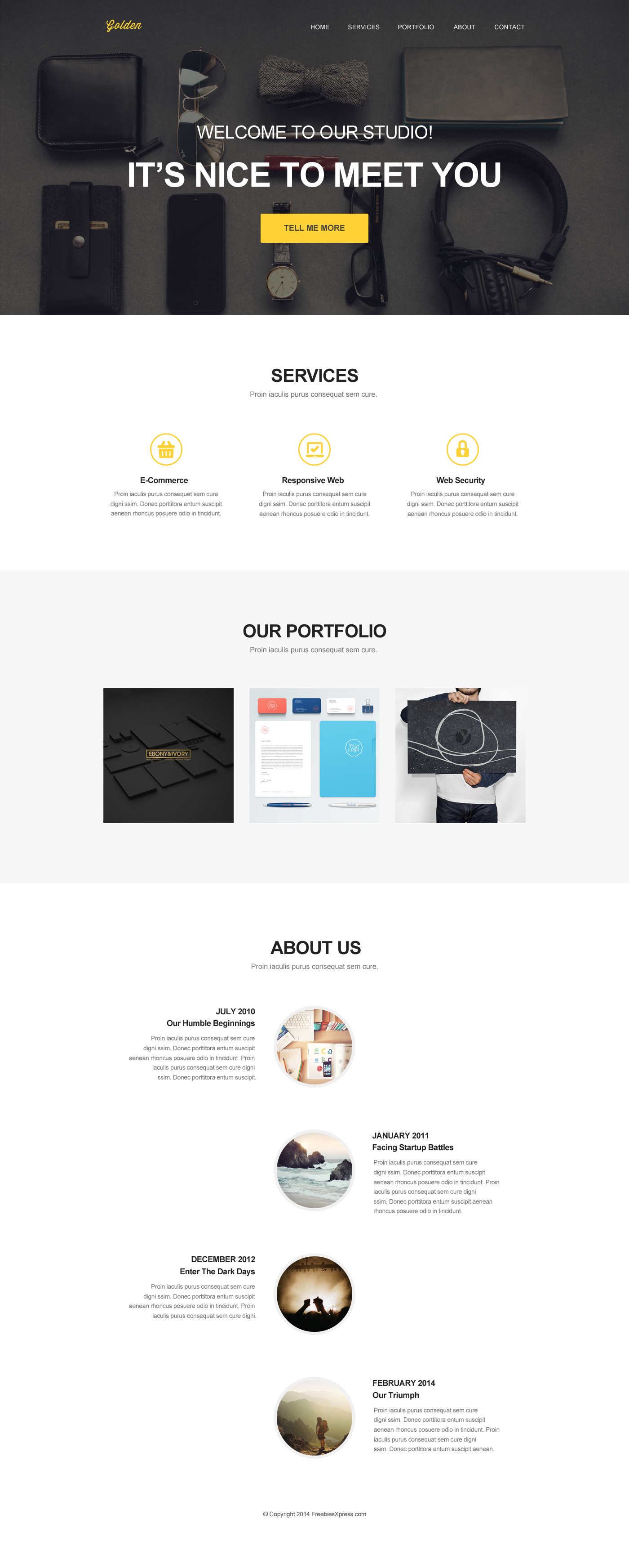 Golden-One Page Web Template качественно.png