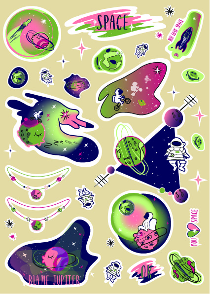 стикеры (наклейки) КОСМОС 5_Монтажная область 1.jpg