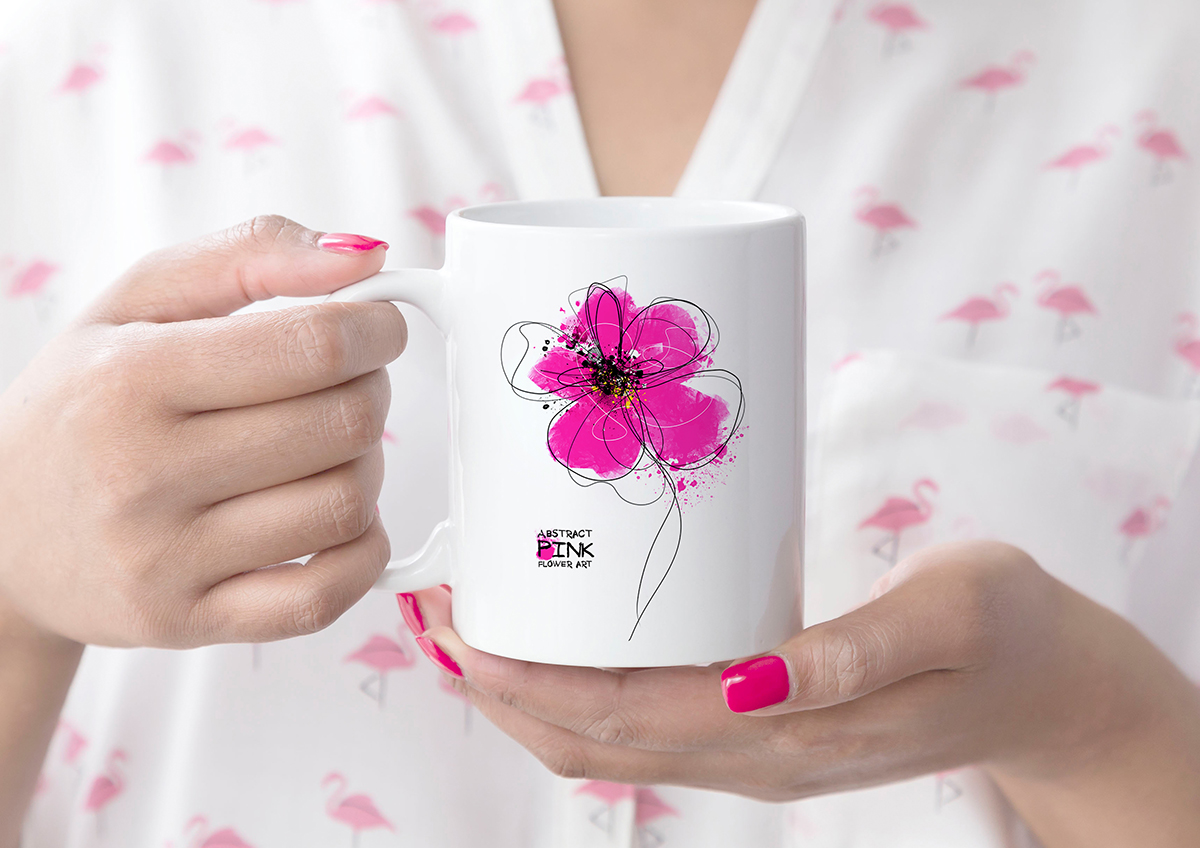 Pink Abstract flower art (на кружке).jpg