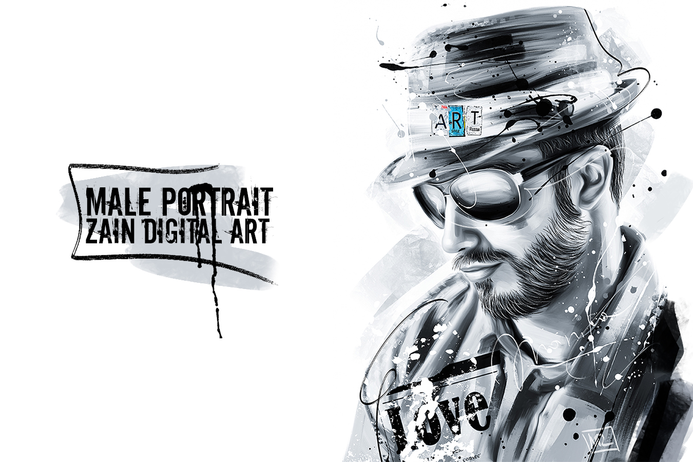 Male portrait ЧБ (Zain Digital Art) с подписью.jpg