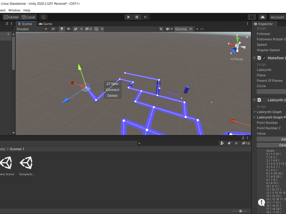 Little Project to make labirinth or roads whatever you want, and