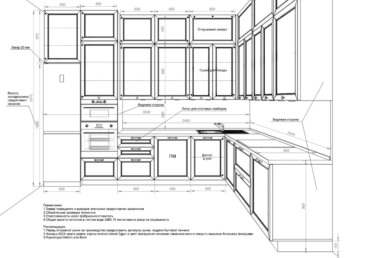 Шаблон для чертежа кухни фото 44