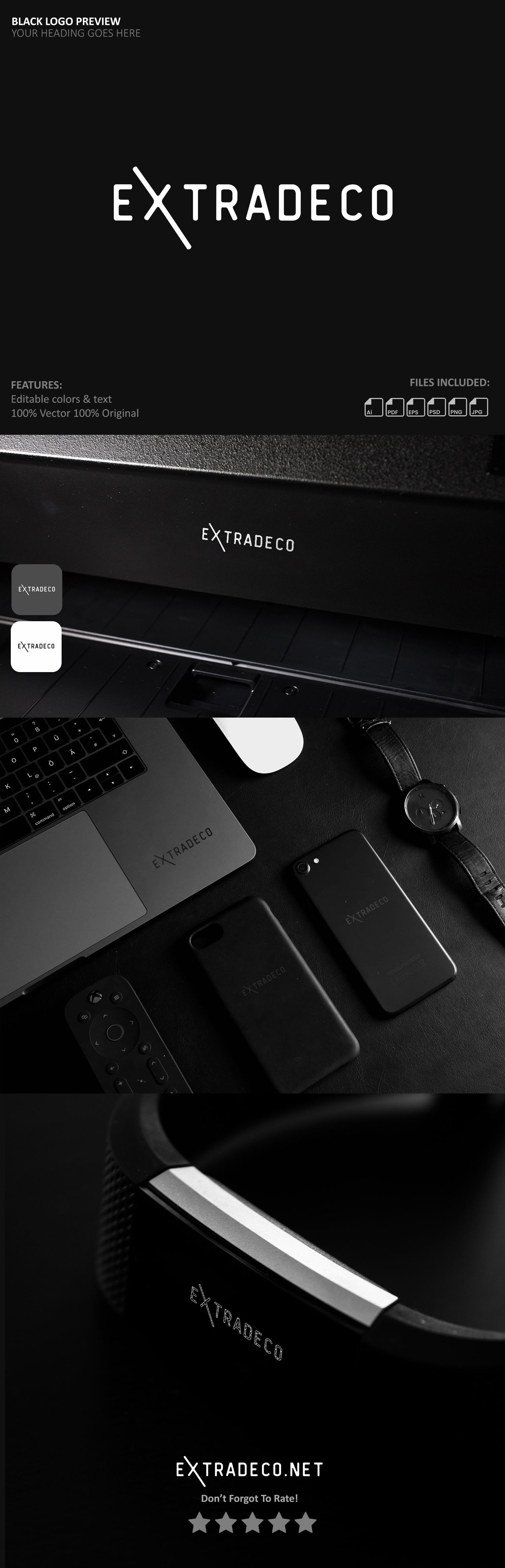 Elegant Black Logo Preview Generator by GraphicsFamily — копия 2