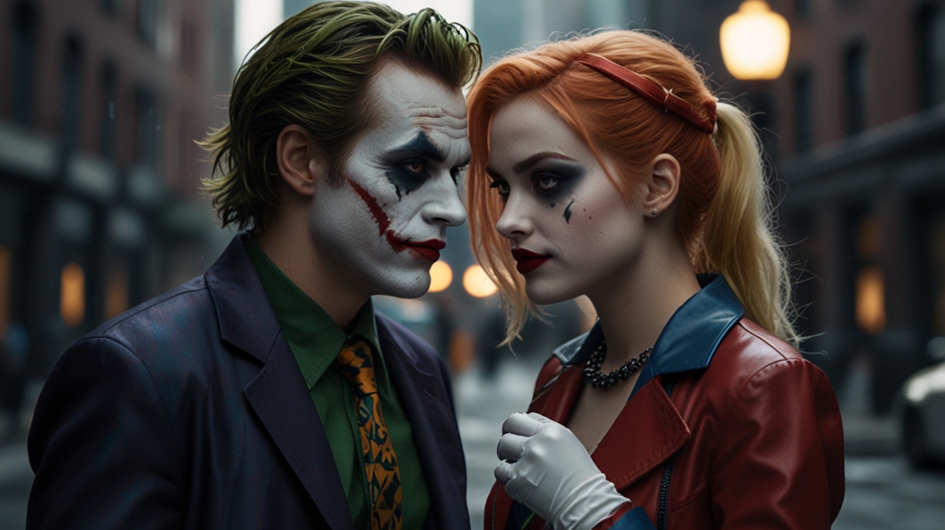 Leonardo_Lightning_XL_glamorous_bastard_Joker_walking_around_G_1