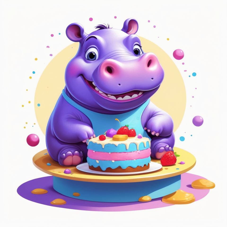 AlbedoBase_XL_Ink_stamp_cute_purple_light_blue_blue_hippo_eati_3