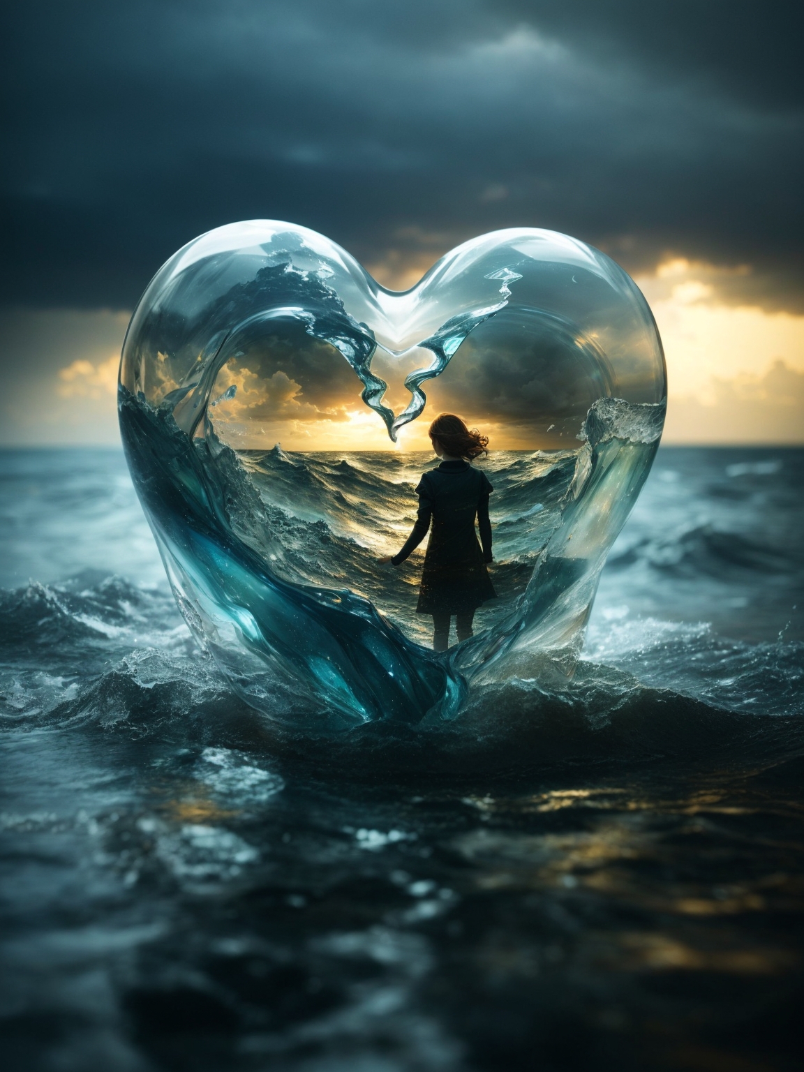 DreamShaper_v7_lovely_double_exposure_image_by_blending_togeth_1