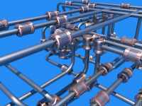 Никелированный трубопровод