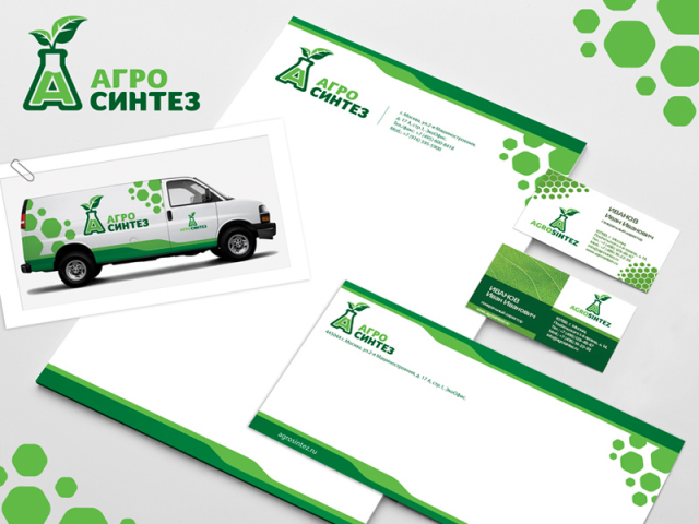 Практическое применение логотипа Агросинтез