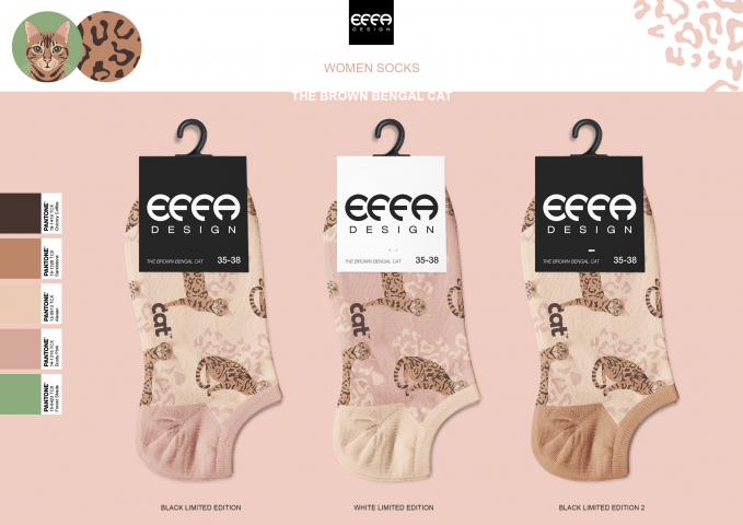 Woman Socks Cats