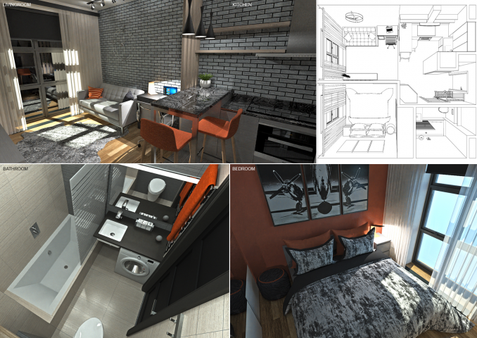 Визуализация квартиры. Красногорск.