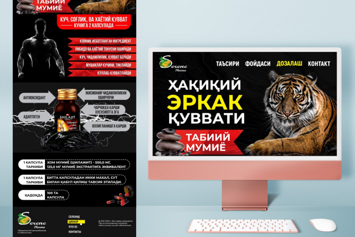 Лэндинг для Shilajit