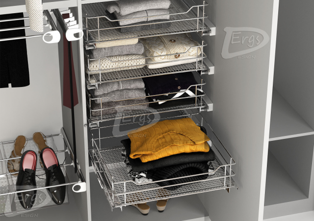 Корзина в шкафу-купе