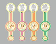 серия этикеток для ТМ "Мамино счастье"