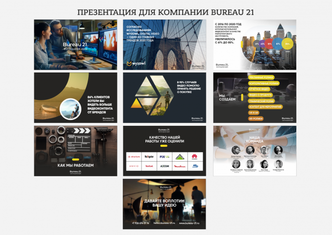 Презентация для компании Bureau 21