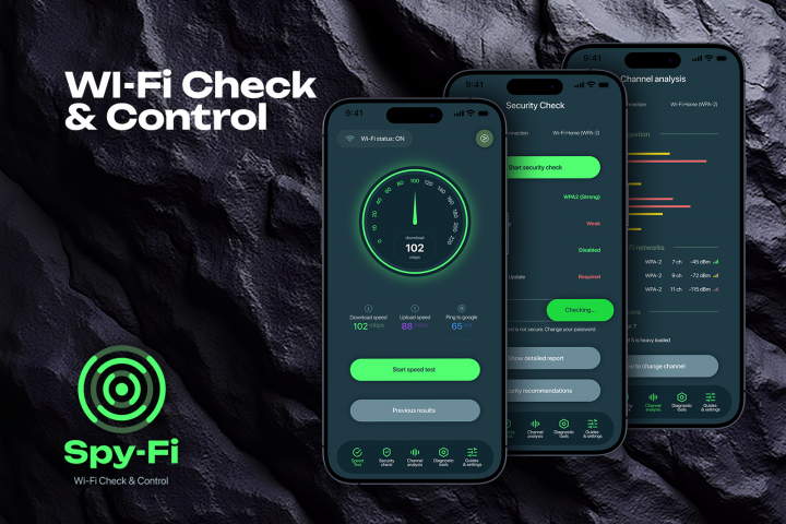 Дизайн приложения Wi-Fi Check & Control