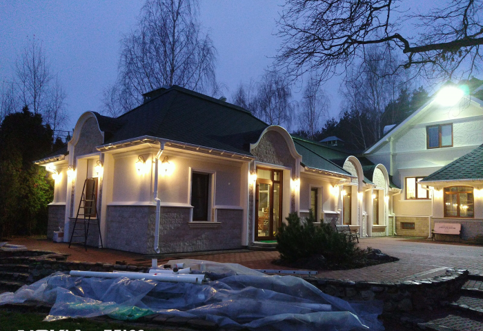 фасад усадьбы ночь 1