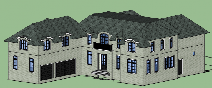 3d модель дома в sketchup