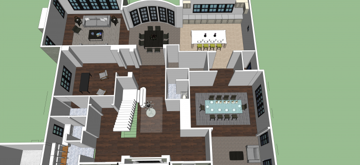 3d модель интерьеров в sketchup