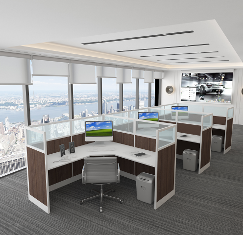 3d визуализация и модель оффиса