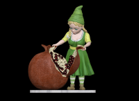 Девочка-гном (под 3д-печать)