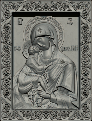 Икона Донской Божьей матери (Icon of the Mother of God) For CNC