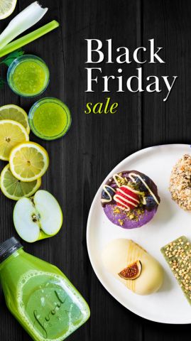 Баннер Black Friday для detox сайта