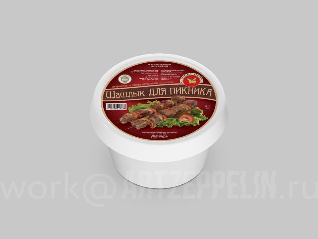 Серия этикеток мясной продукции (Воронеж)