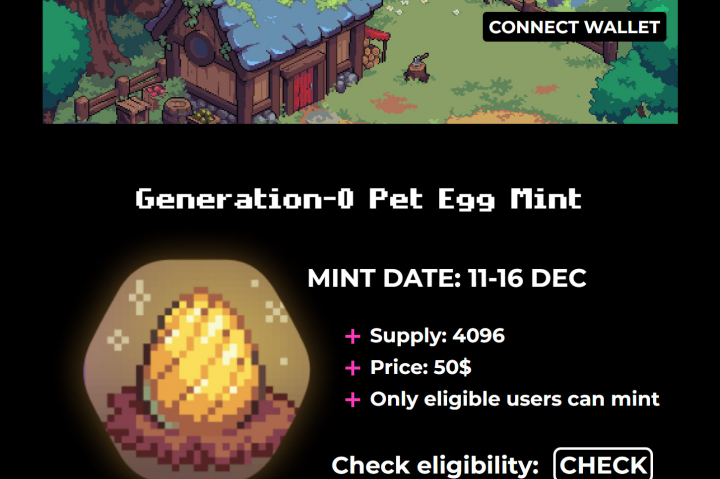 Верстка маленького лендинга для криптовалютного проекта