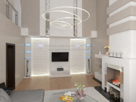 гостиная. коттедж. вид 2