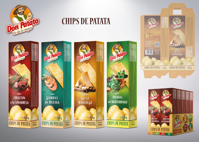 Упаковка для чипсов Don Patato (Испания)