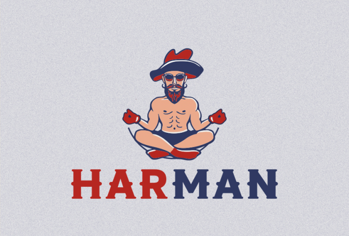 Логотип для мужской студии лазерной эпиляции