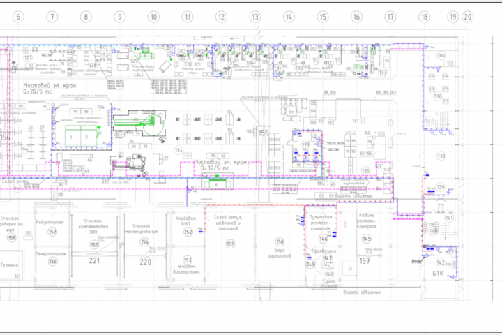 Сети связи и автоматики в производственном здании