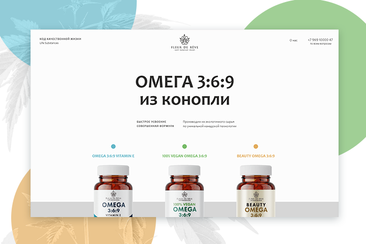 Омега 3:6:9 из семян конопли