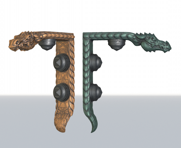 Уголок декоративный