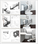 Расстановка балясин /радиусная лестница