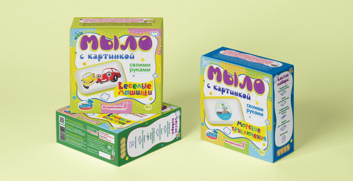 Упаковка наборов для творчества "Мыло с картинкой"