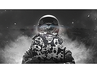 Snowboarder Image - 4 screens