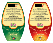 наклейка на пакетик с леденцами