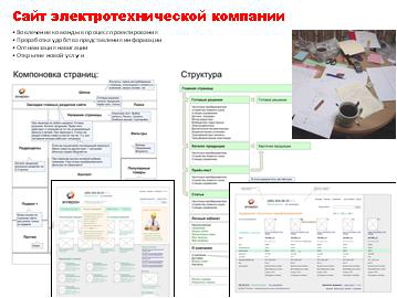 Сайт электротехнической компании