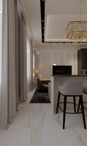 Flat in Grodno Neoclassic interior