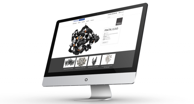 Дизайн каталога дизайнерских люстр