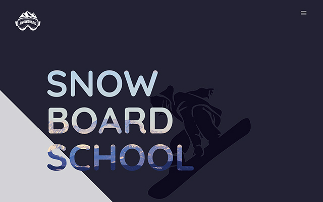 Landing-page "Школа Сноуборда"