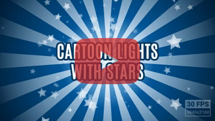Looped Cartoon Lights with Stars