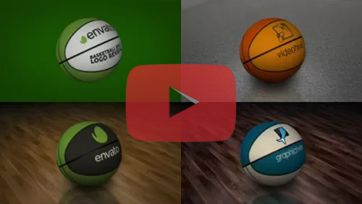 Classic Basketball Ball Logo Reveal