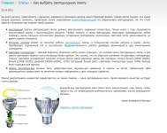 Как выбрать светодиодную лампу.