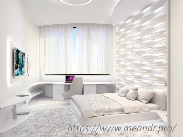 Белая спальня.