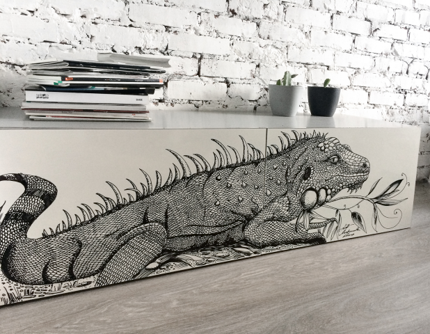 Рисунок на мебели